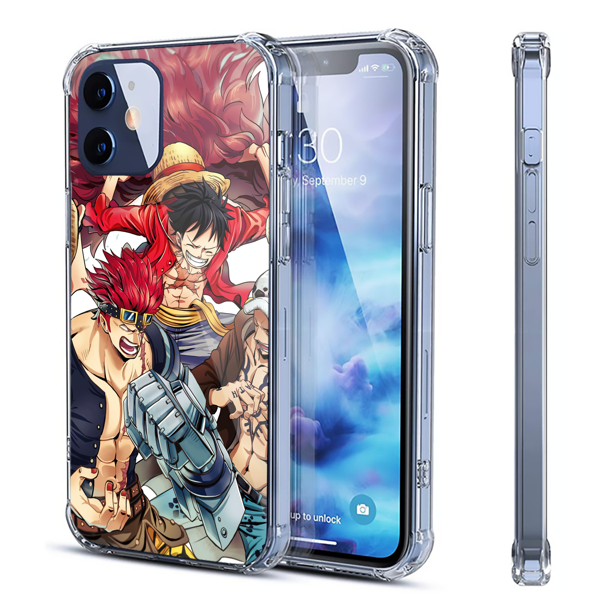 （画像用） ワンピース ONE PIECE 【iPhone 12シリーズ対応】透明スマホケース（クリアソフトケース）